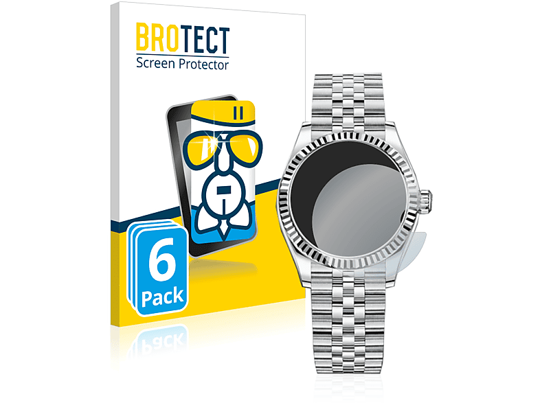 BROTECT Airglass klare 6x Schutzfolie(für 31) Rolex Datejust