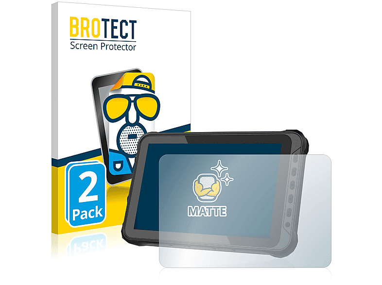 BROTECT 2x matte Schutzfolie(für Bressner Scorpion Rugged 10X Windows) | Tabletschutzfolien