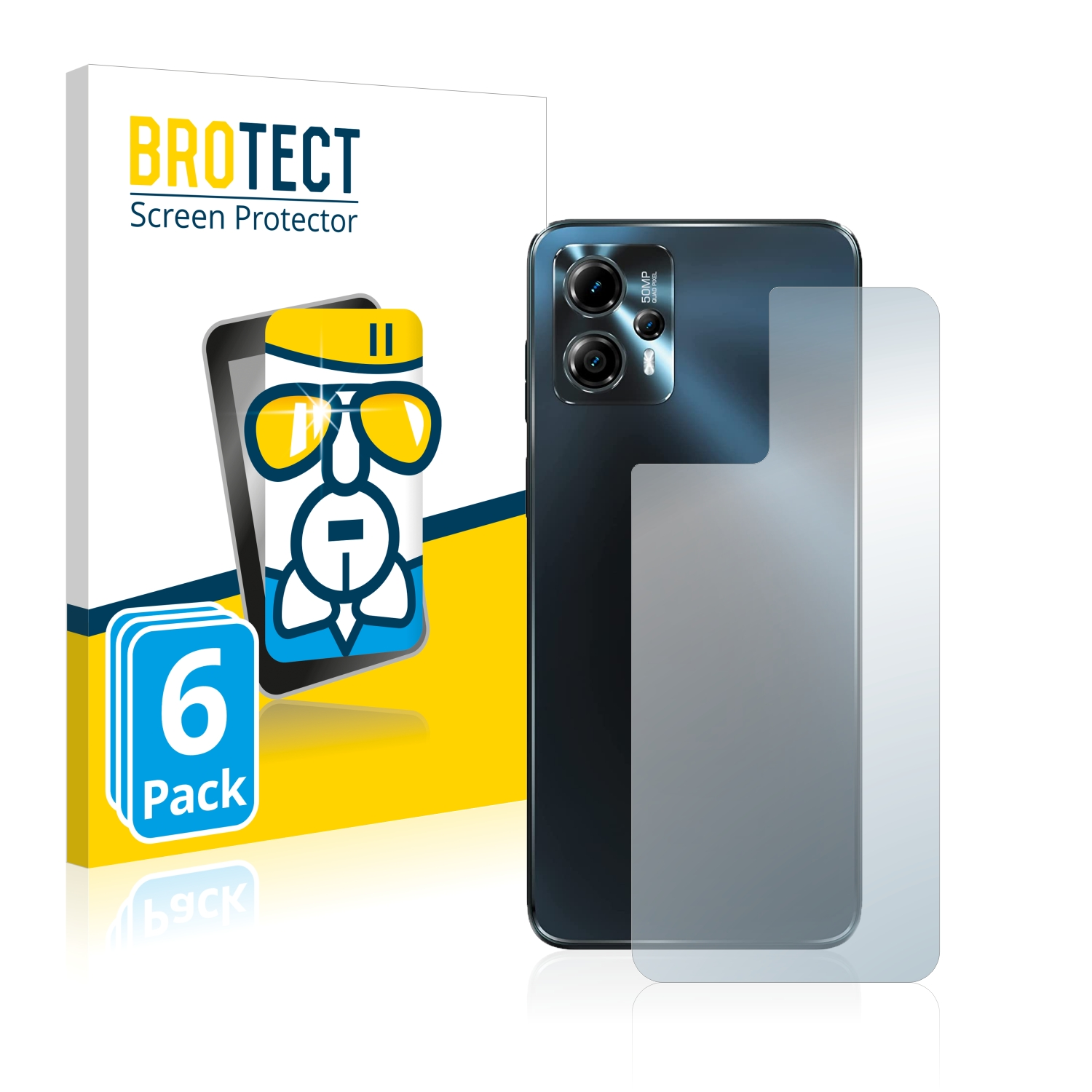 BROTECT 6x Airglass klare Schutzfolie(für Motorola G13) Moto
