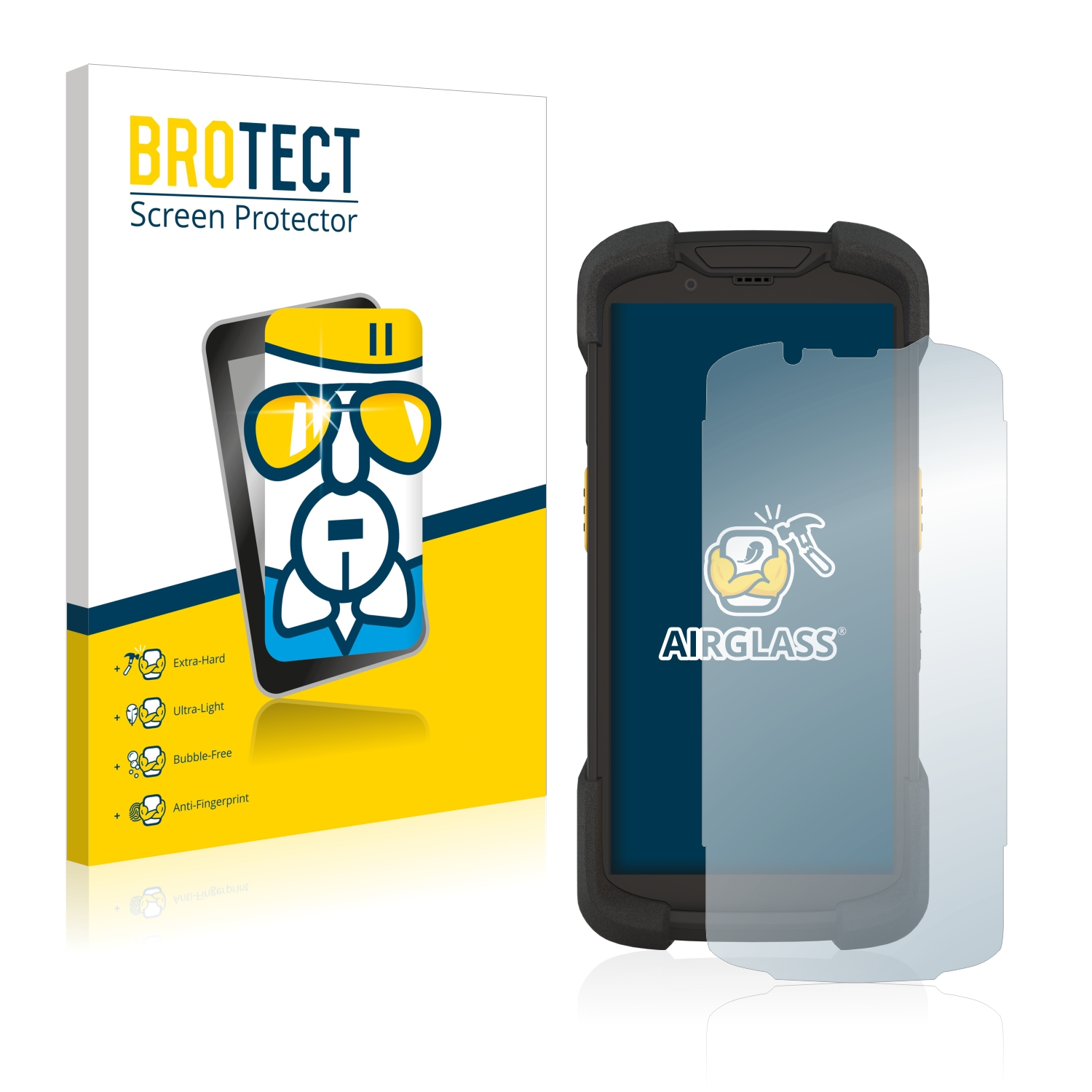 BROTECT Airglass klare Schutzfolie(für Zebra TC73)