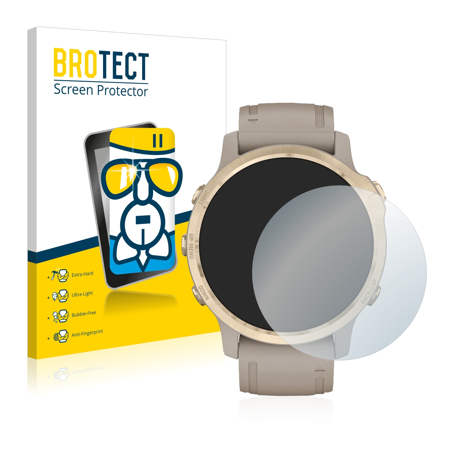 Schutzfolie(für Solar) Fenix BROTECT Airglass Pro 6S klare Garmin