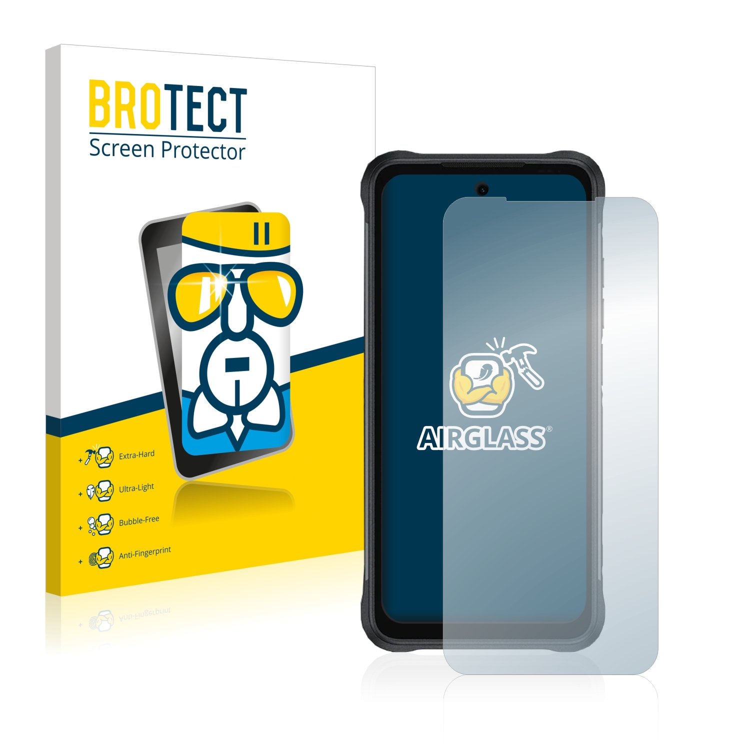 Bison Pro) BROTECT Umidigi klare Airglass 2 Schutzfolie(für