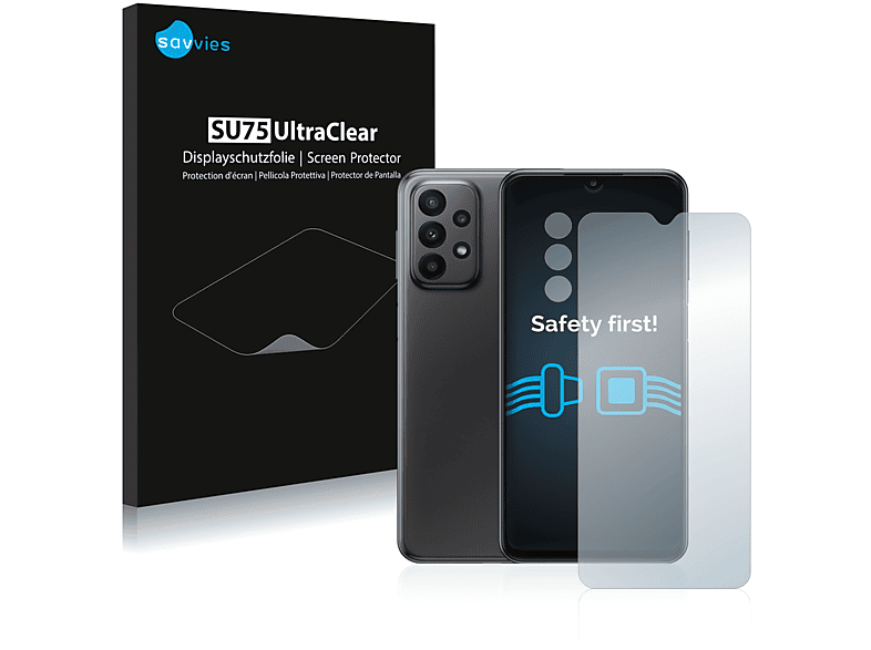 SAVVIES 18x klare Schutzfolie(für Samsung Galaxy A23 5G)