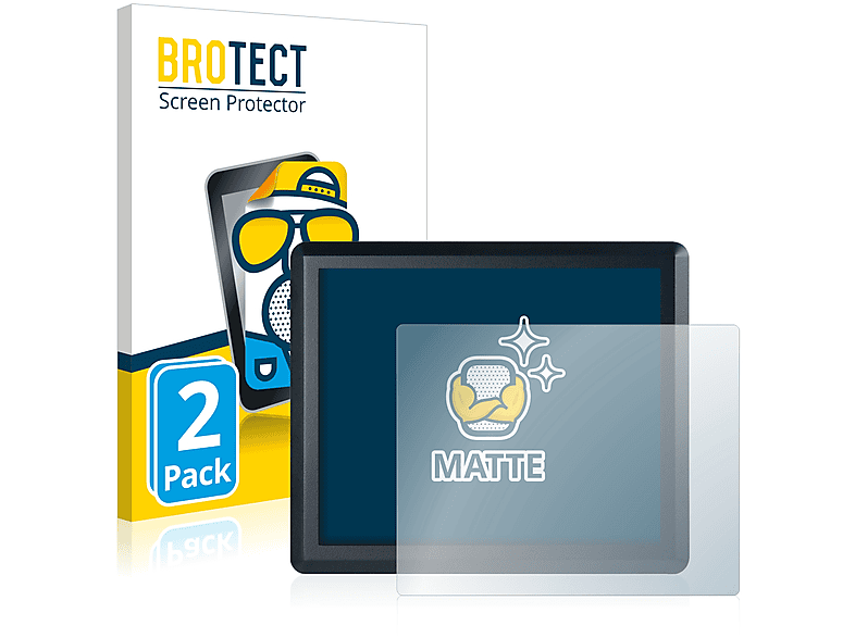 BROTECT 2x matte Schutzfolie(für Contradata Milano PPC-F08B-BT)