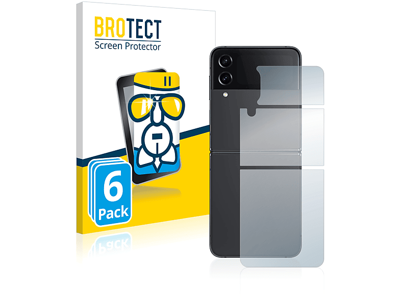 BROTECT 6x Airglass klare Schutzfolie(für Samsung Galaxy Z Flip 4)