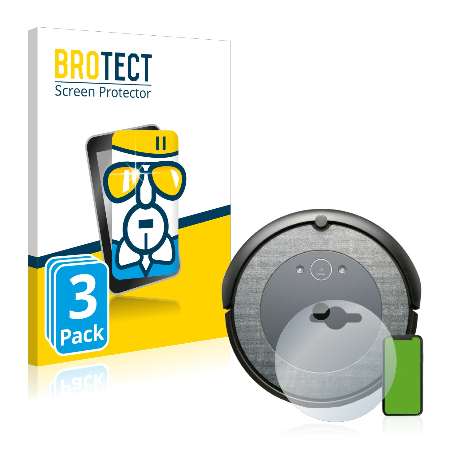 iRobot Airglass klare i3) Schutzfolie(für BROTECT 3x Roomba