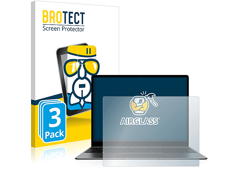 BROTECT 3x Airglass klare Schutzfolie(für Chuwi 13) GemiBook