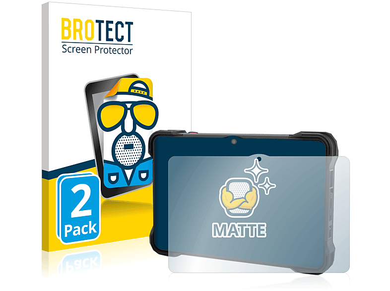 BROTECT 2x matte Schutzfolie(für Bressner Scorpion Rugged 10X Android)