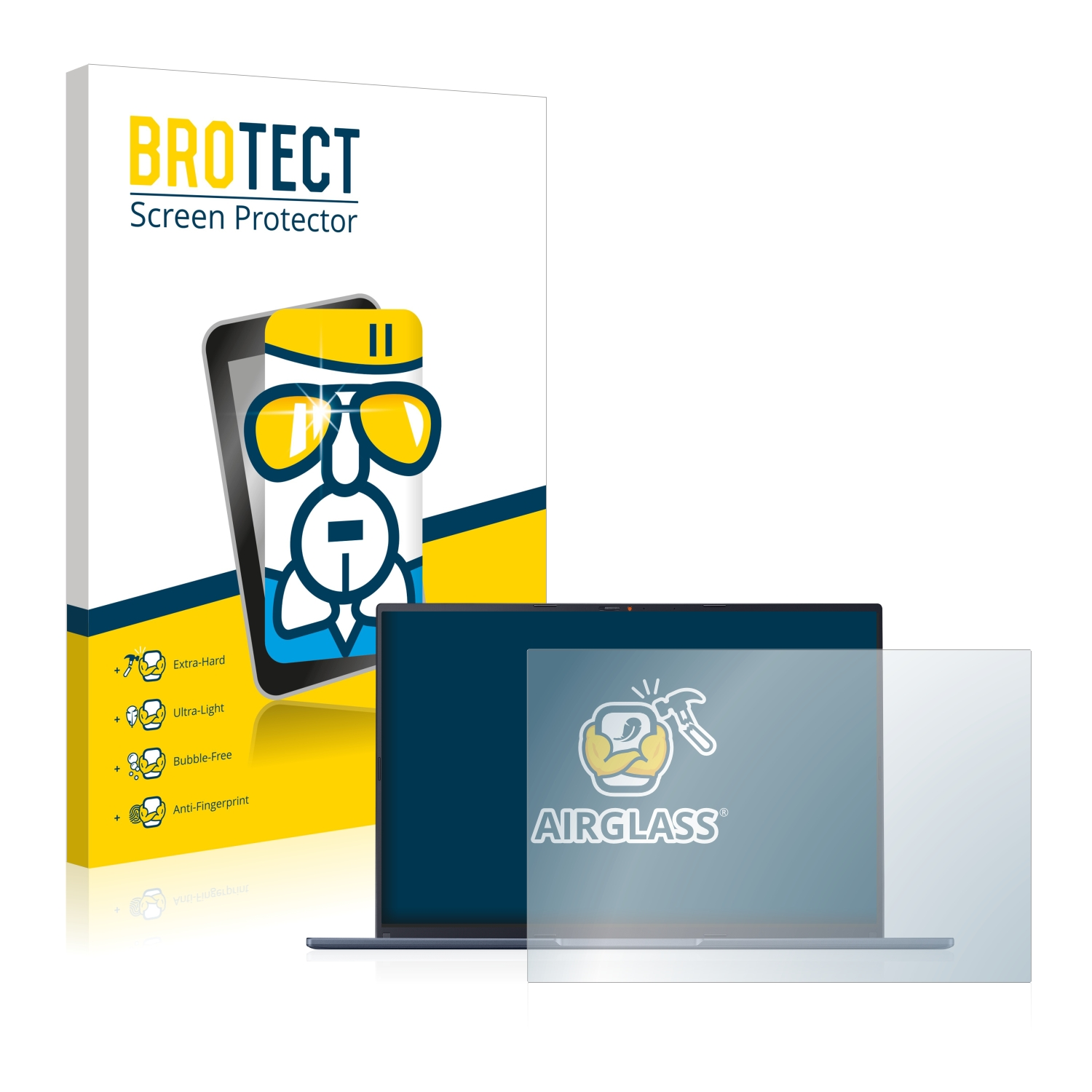 16X BROTECT Schutzfolie(für Airglass ASUS Vivobook klare OLED)