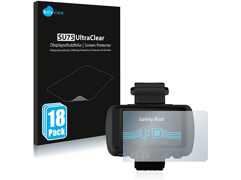 18x SAVVIES klare Garmin Foretrex 701) Schutzfolie(für