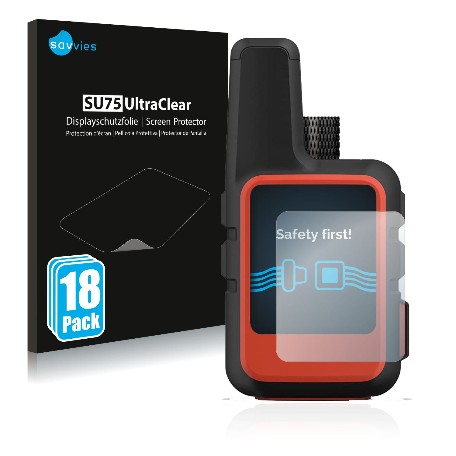 SAVVIES 18x klare Garmin Mini Schutzfolie(für 2) inReach