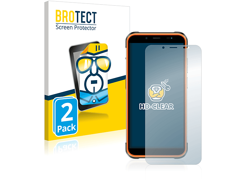 BROTECT 2x klare Schutzfolie(für Ulefone Power Armor 16 Pro) | Displayschutzfolien & Gläser