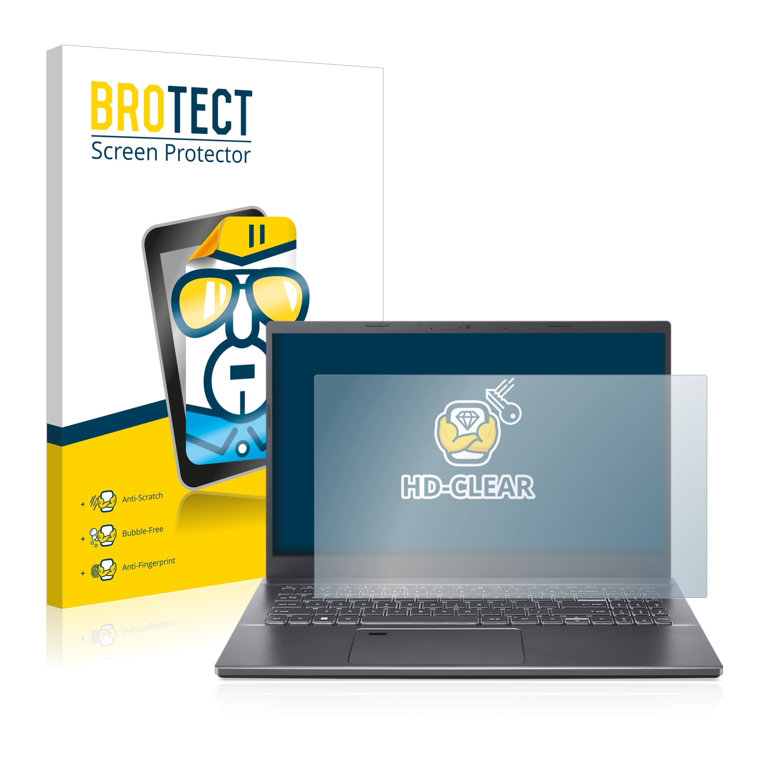 BROTECT klare Schutzfolie(für 5 Acer A515-57) Aspire