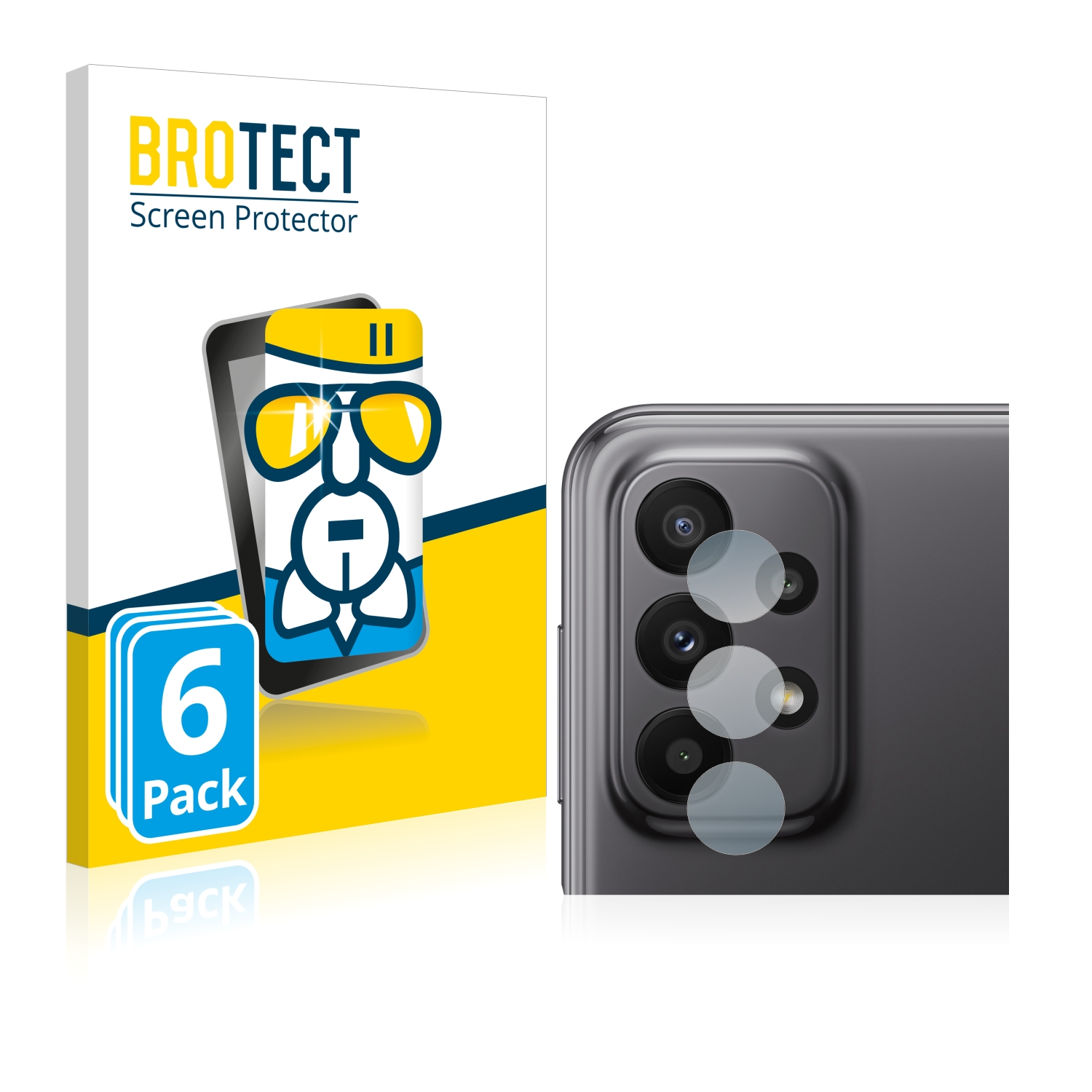 BROTECT 6x Airglass Schutzfolie(für Galaxy Samsung A23 klare 5G)