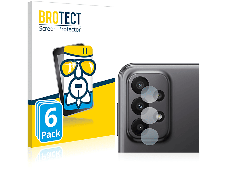 BROTECT 6x Airglass klare Schutzfolie(für Samsung Galaxy A23 5G)