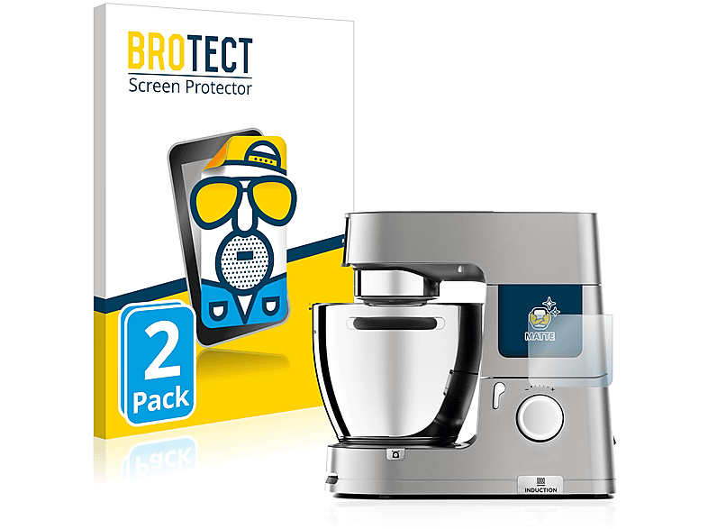 BROTECT 2x matte Schutzfolie(für Kenwood 95 KCL chef cooking XL.)