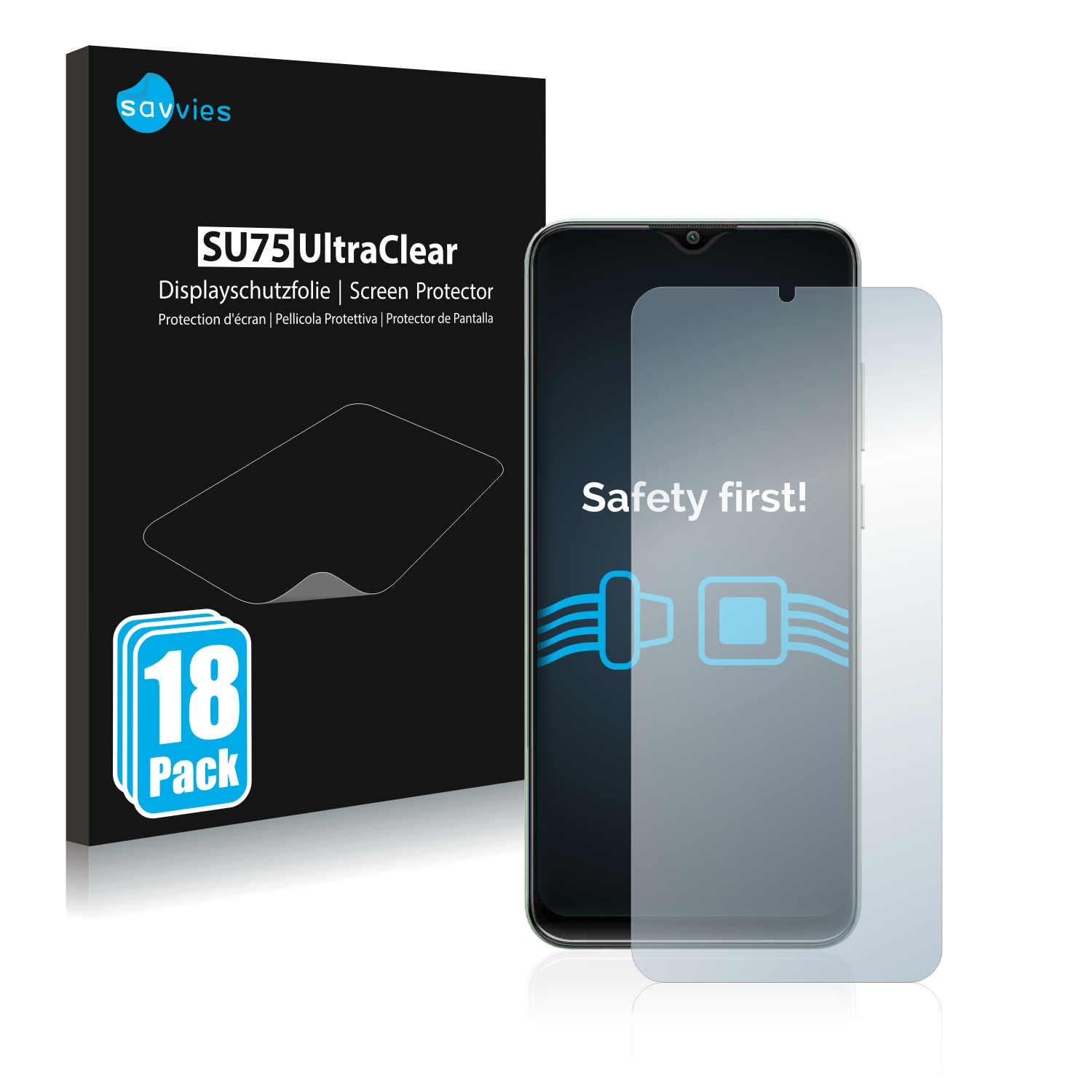 18x F04) Samsung SAVVIES Schutzfolie(für klare Galaxy