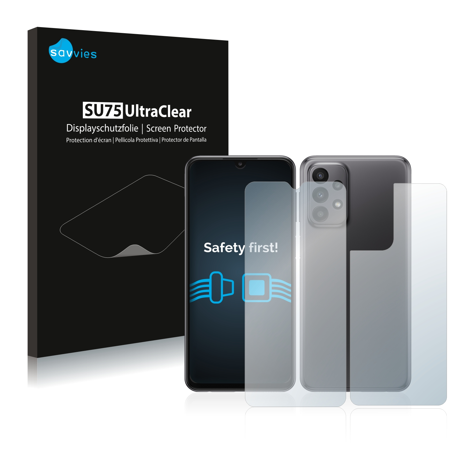 Galaxy Schutzfolie(für Samsung SAVVIES 18x 5G (Display+Rückseite)) A23 klare