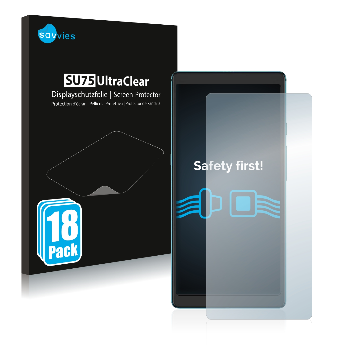 SAVVIES Hisense Touch 18x klare Lite) Schutzfolie(für
