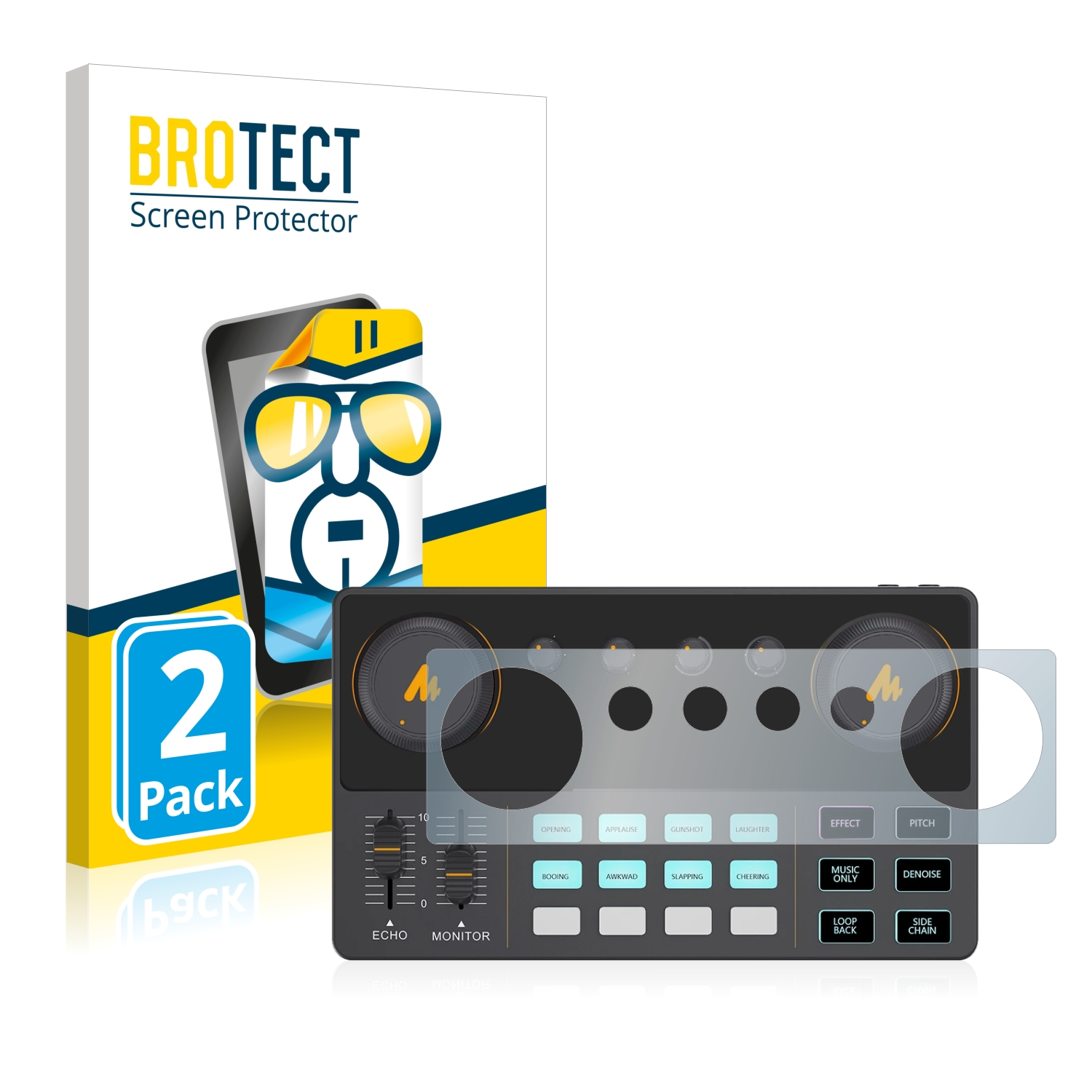 BROTECT 2x klare Schutzfolie(für ‎AU-AM200-S1) DJ Maono Controller