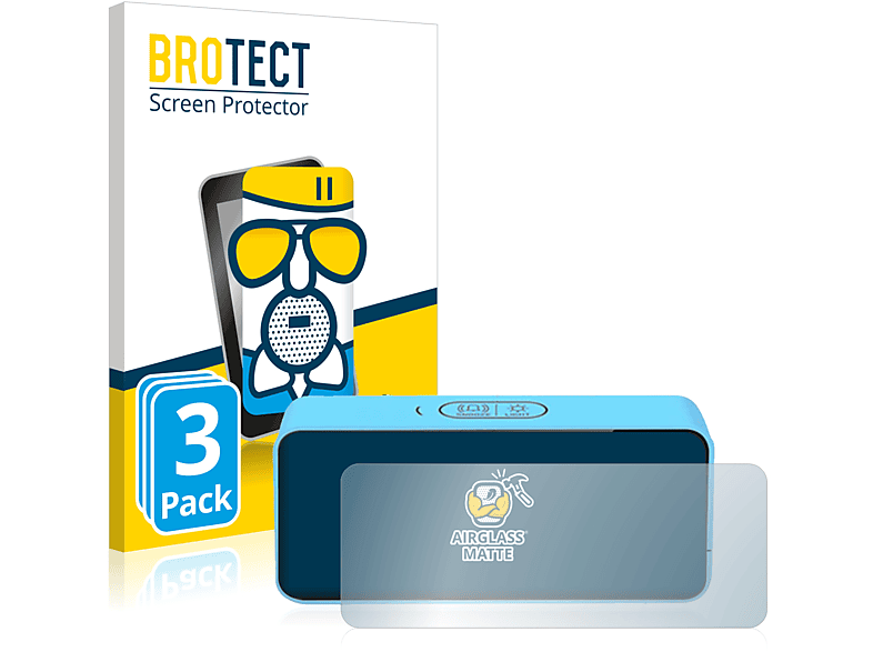 BROTECT 3x Airglass matte Schutzfolie(für Latec Digital Alarm Clock)
