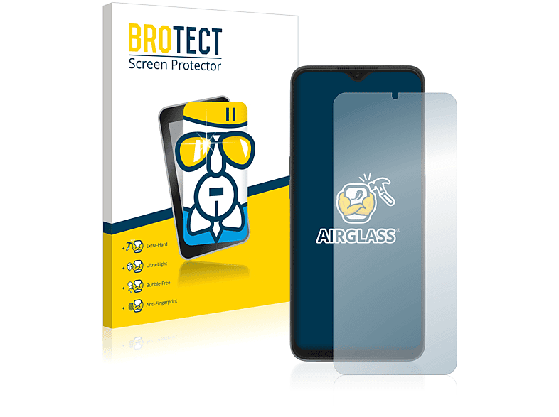 Oppo klare BROTECT Airglass 4G) Schutzfolie(für A57