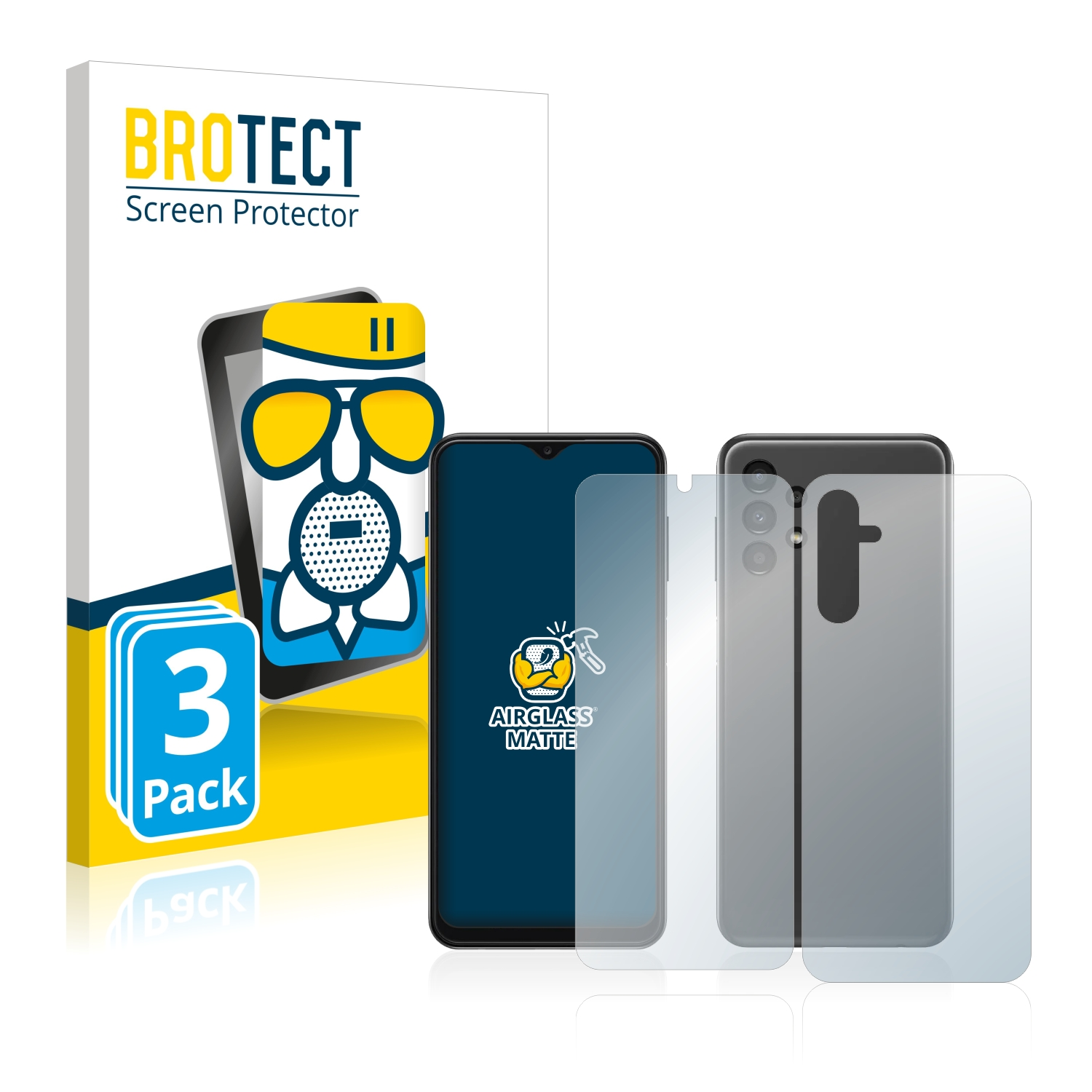 Schutzfolie(für Airglass 3x 5G) Samsung BROTECT Galaxy matte A14