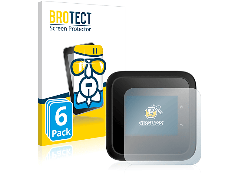 BROTECT M6 klare Netgear Airglass Schutzfolie(für Nighthawk Pro) 6x