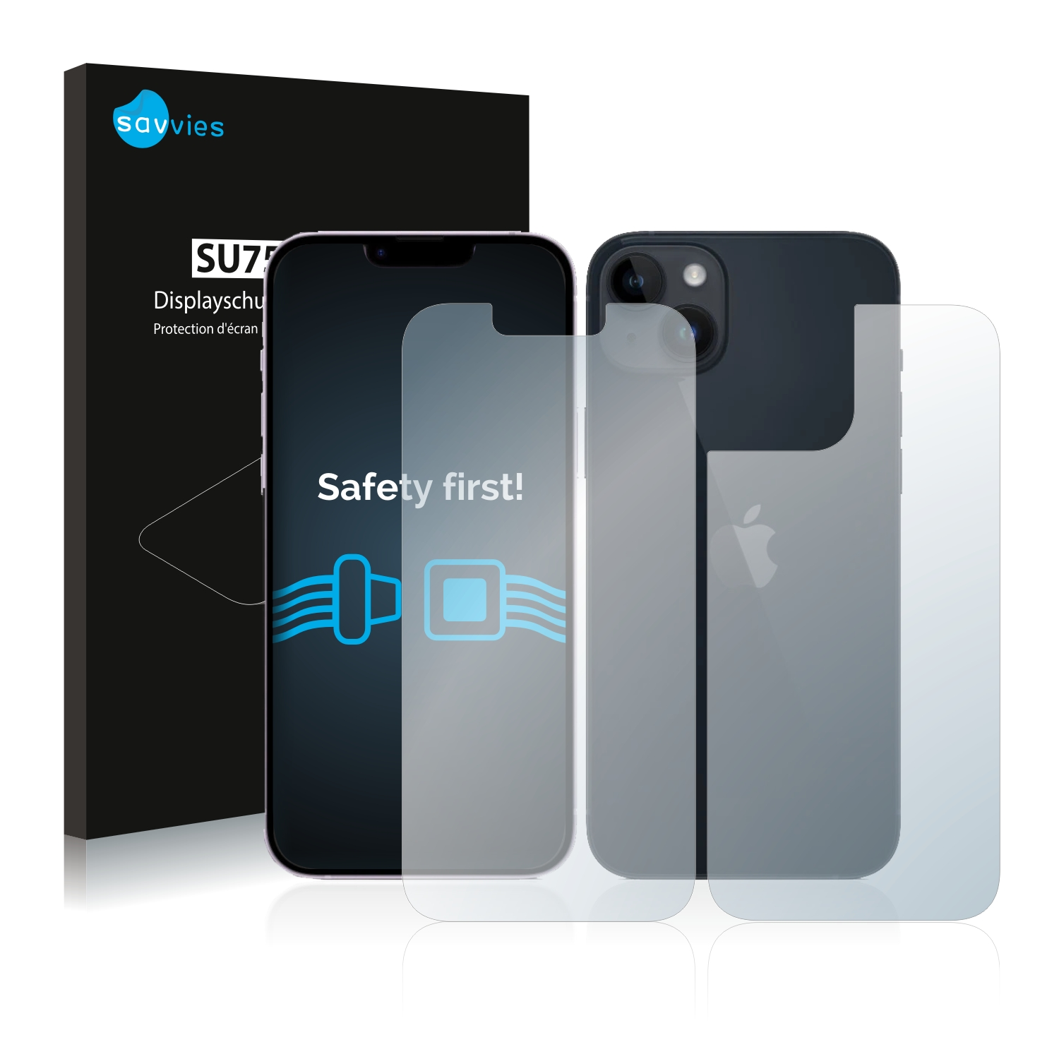 klare Apple 14) SAVVIES 18x iPhone Schutzfolie(für