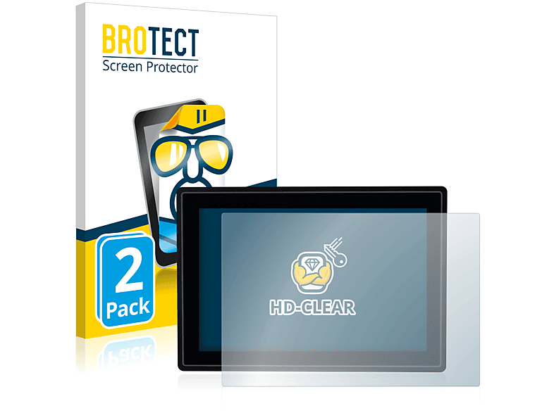 BROTECT 2x klare Schutzfolie(für Rollei Smart Frame WiFi 100)