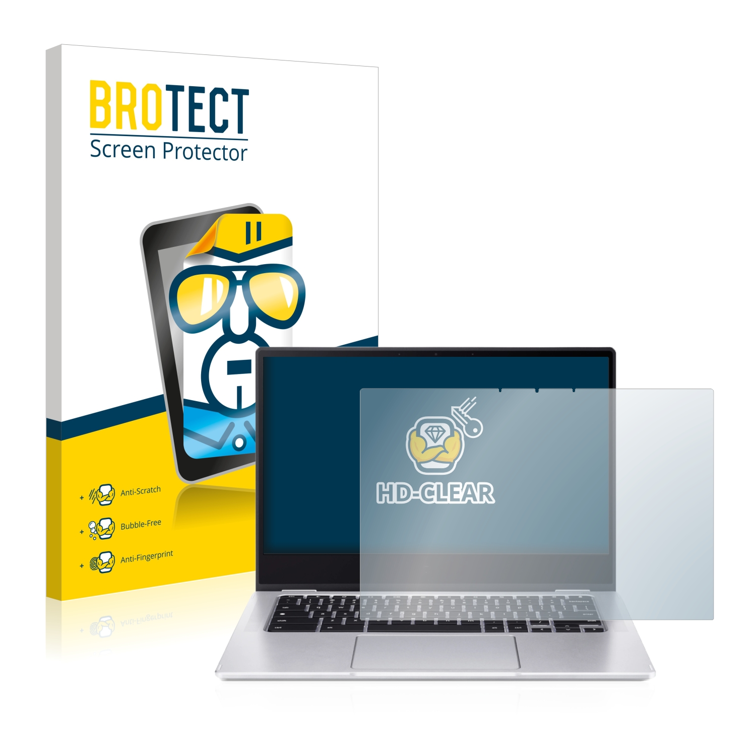 BROTECT klare Schutzfolie(für Chromebook Spin Acer CP314-1H) 314 Convertible