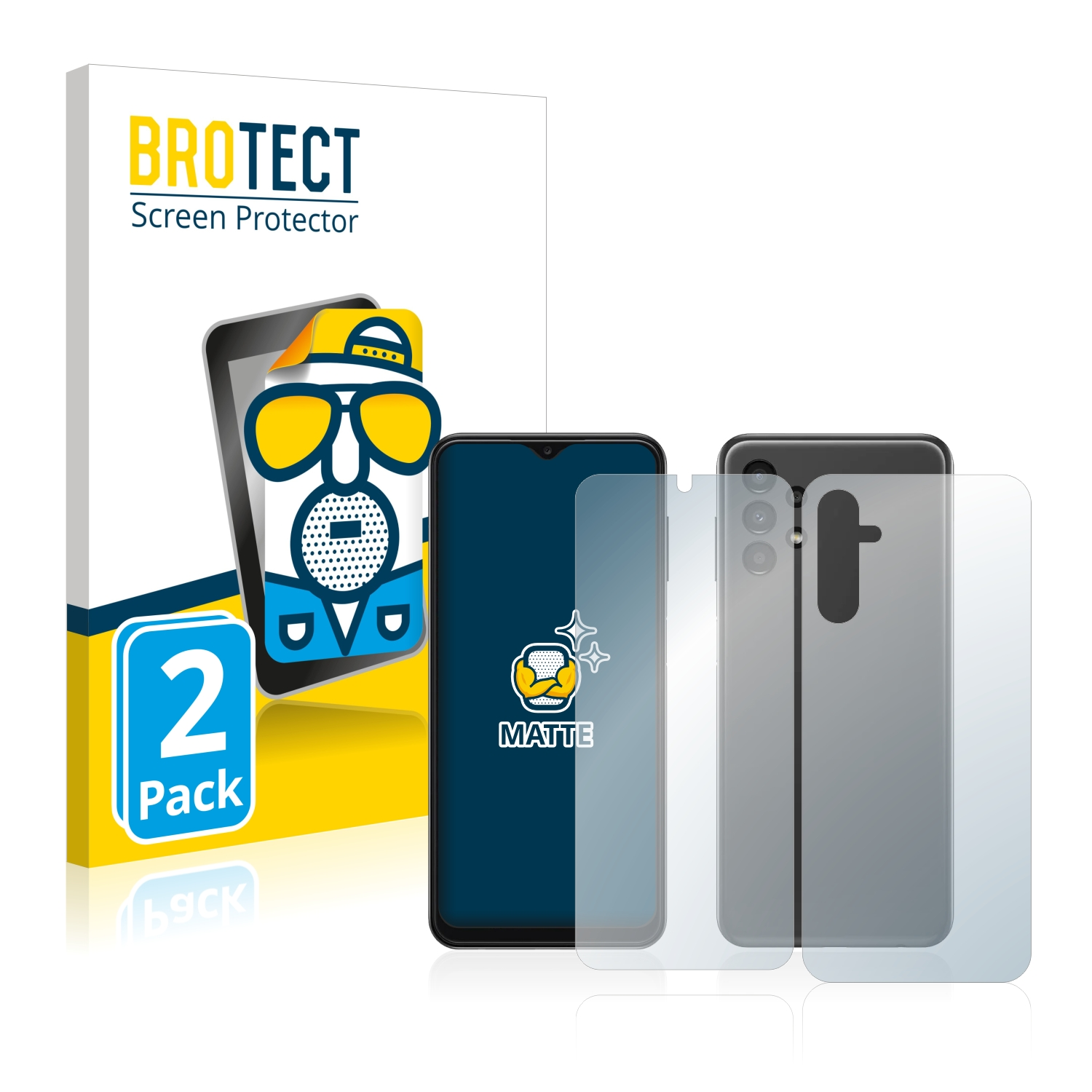 Galaxy matte Samsung A14 2x Schutzfolie(für BROTECT 5G)