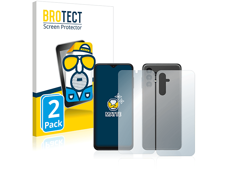 BROTECT 2x Schutzfolie(für Samsung A14 Galaxy matte 5G)