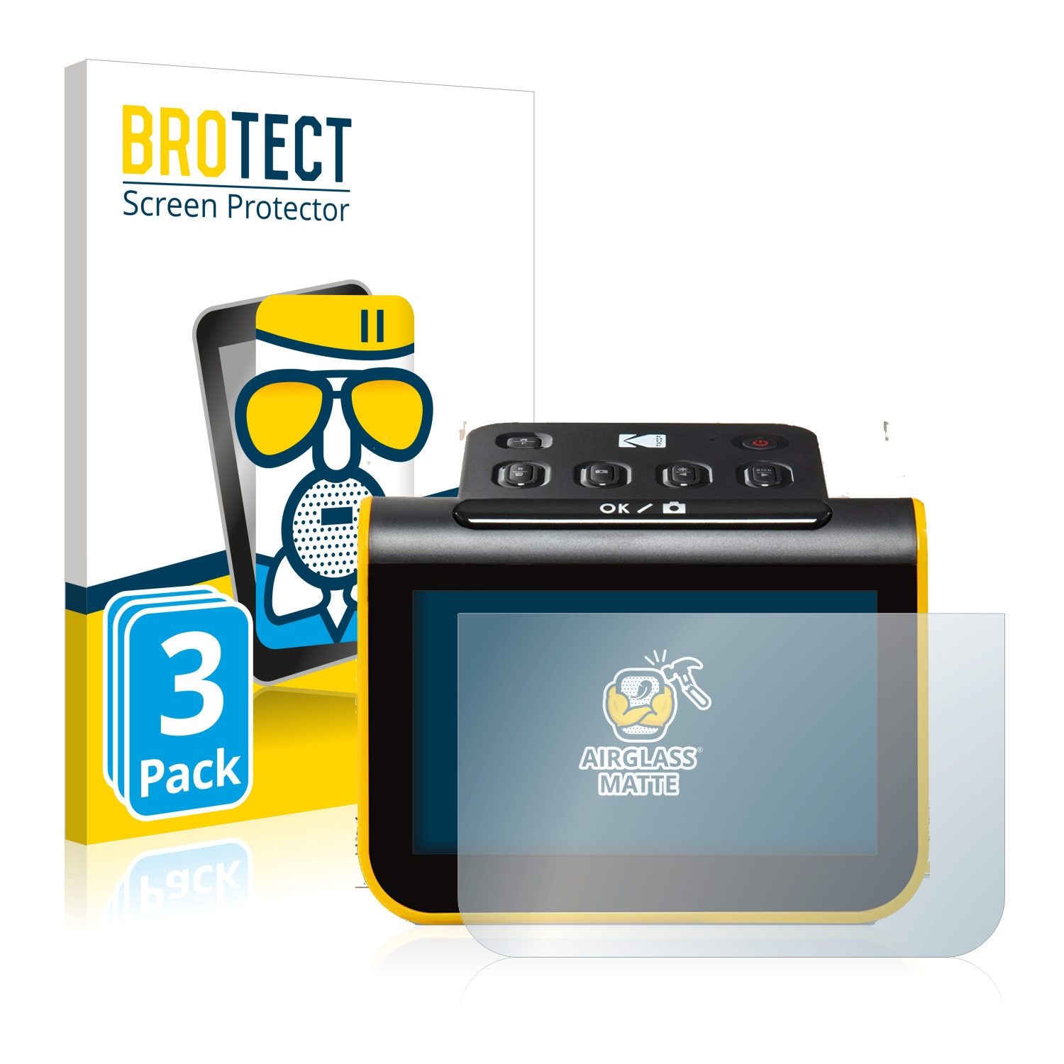 BROTECT 3x Airglass Kodak SCAN N matte Slide Film) Schutzfolie(für