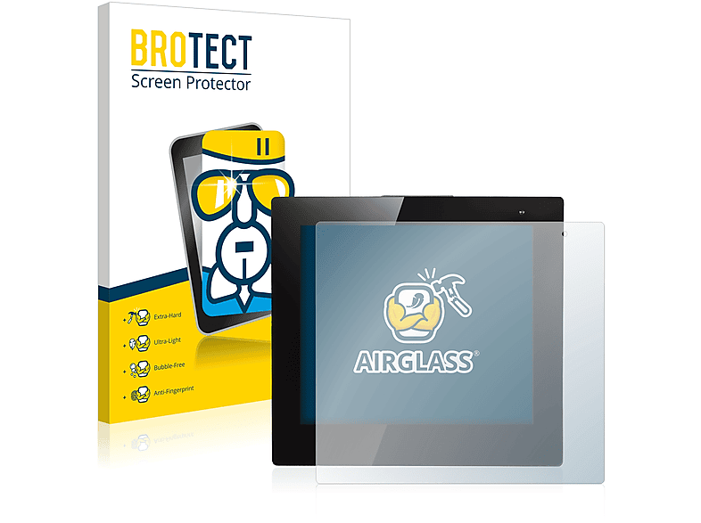 BROTECT Airglass klare Schutzfolie(für Bresser Quadro Neo C Thermo- und Hygrometer)