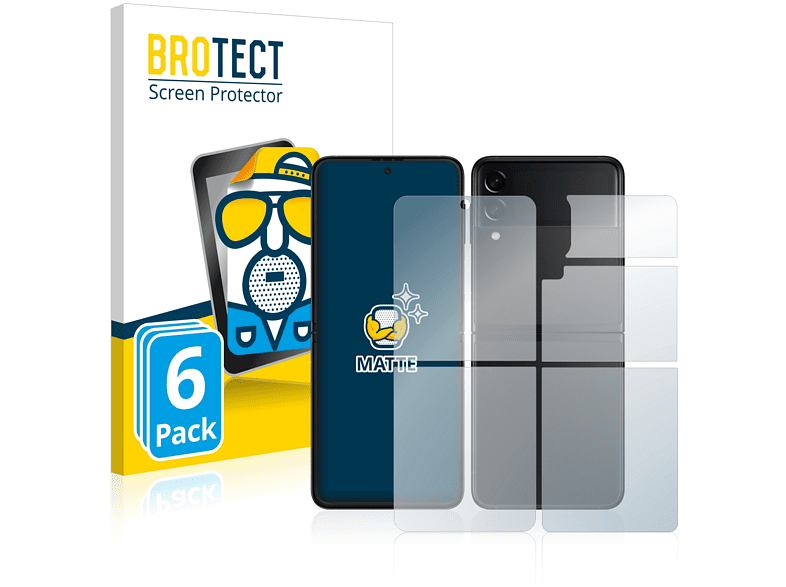 BROTECT Samsung Galaxy 5G) matte 6x 3 Flip Schutzfolie(für Z