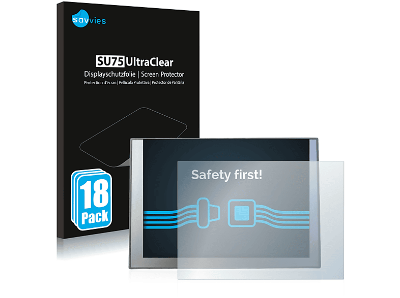 SAVVIES 18x klare Schutzfolie(für INOX) TP Comfort Siemens 900