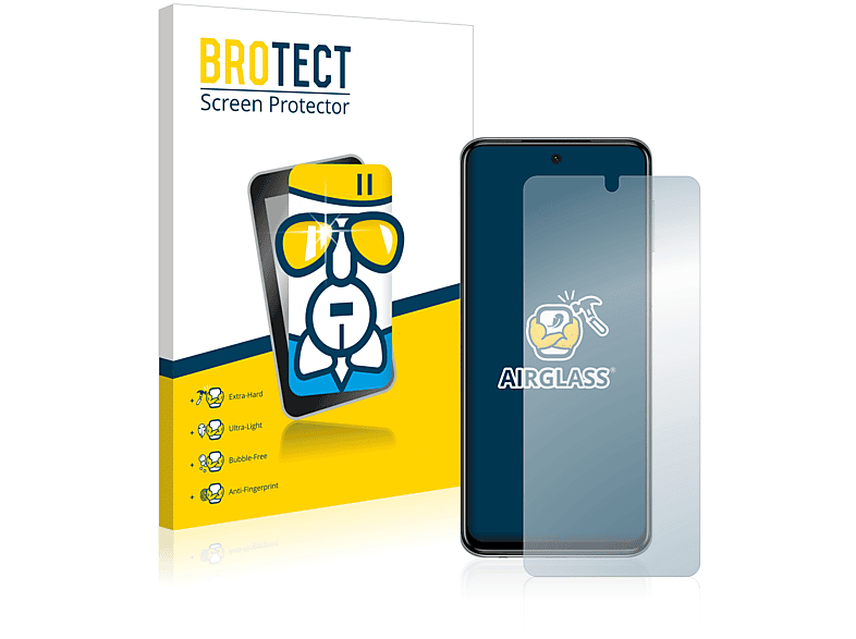 BROTECT Airglass klare Schutzfolie(für Xiaomi Redmi Note 10 Lite)