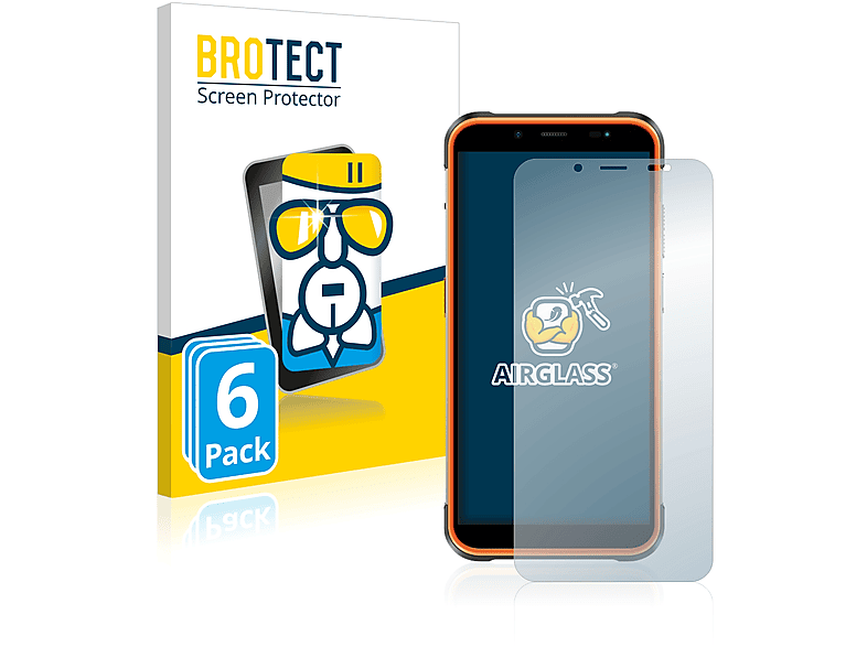 BROTECT 6x Airglass klare Schutzfolie(für Ulefone Power Armor 16 Pro) | Displayschutzfolien & Gläser