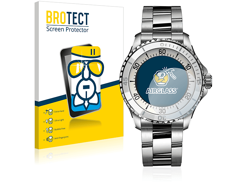 BROTECT Airglass klare Superocean 36) Automatic Breitling Schutzfolie(für