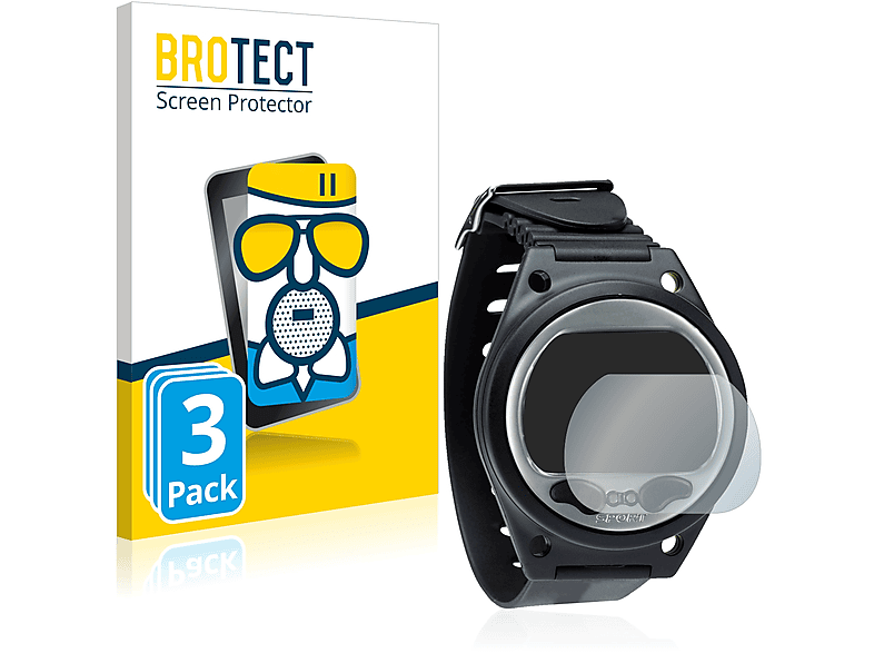 BROTECT 3x Airglass matte Schutzfolie(für SCUBAPRO Aladin Sport (Matrix)) | Kamera Schutzfolie