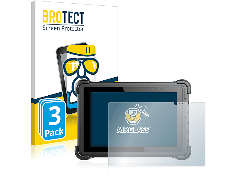 BROTECT 3x Airglass klare Schutzfolie(für Werock Rocktab L210)