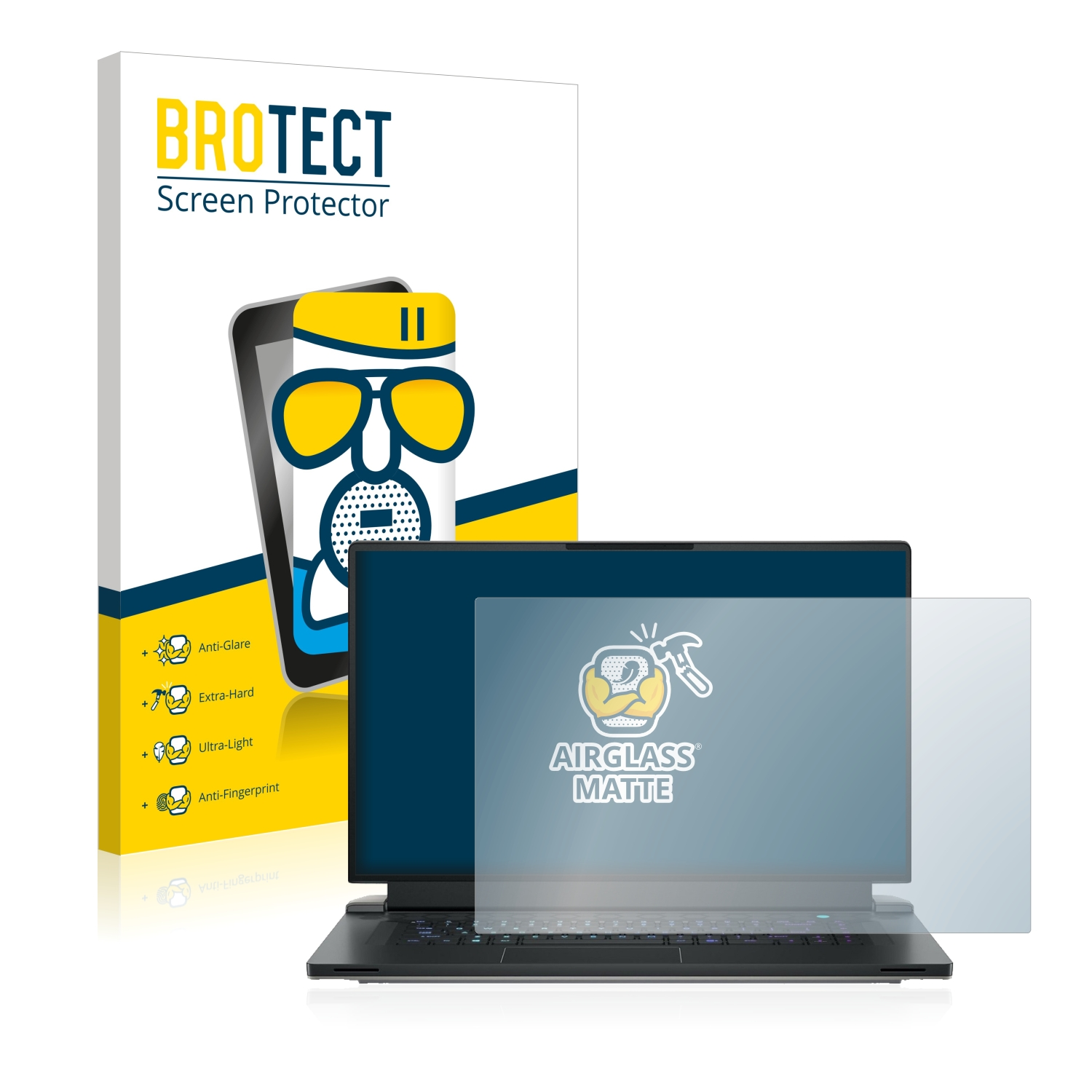 BROTECT X17) Schutzfolie(für Airglass Alienware matte Dell