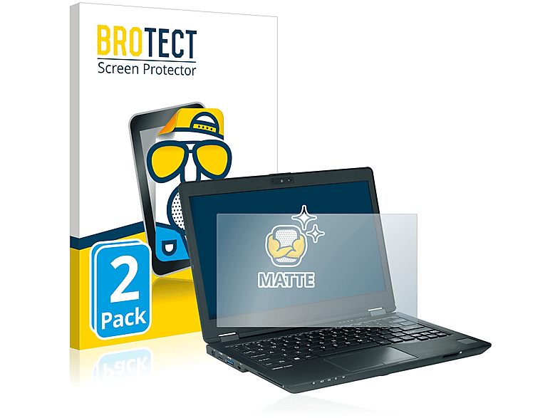 BROTECT 2x matte Schutzfolie(für Fujitsu U729) Lifebook