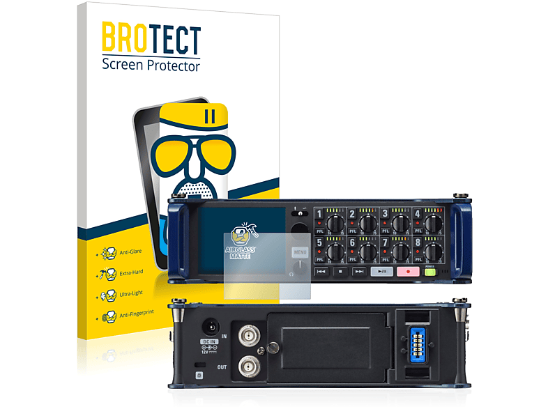 BROTECT Airglass matte Schutzfolie(für Zoom F8 field recorder)