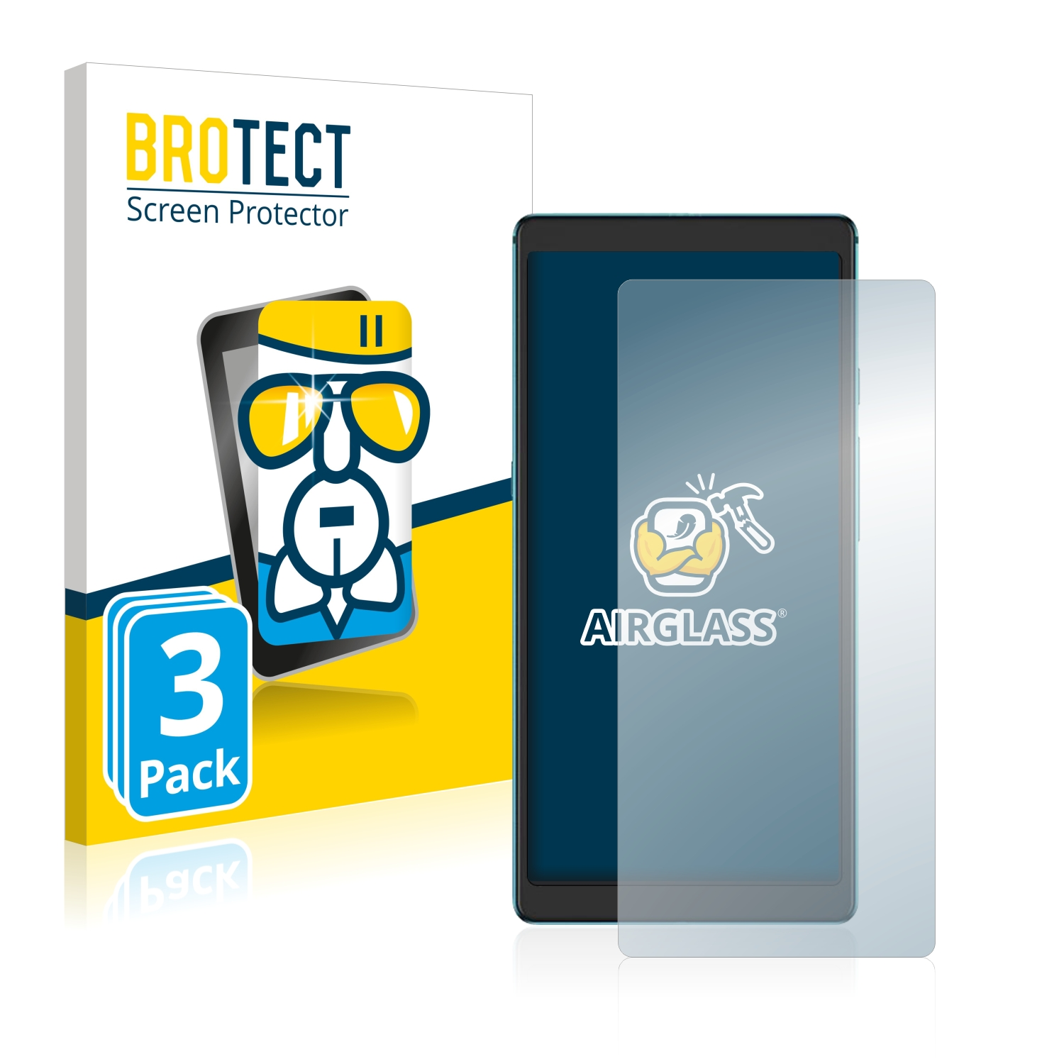 BROTECT 3x Airglass klare Lite) Hisense Touch Schutzfolie(für