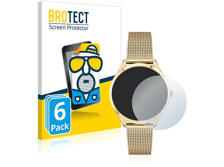 BROTECT 6x matte Schutzfolie(für Hugo Boss Sweet) | Smartwatch Schutzfolien & Gläser