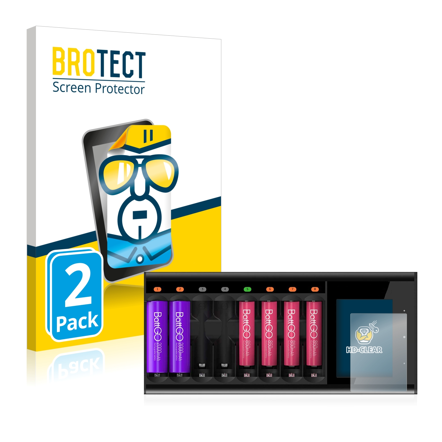 BROTECT 2x ISDT klare N8) Schutzfolie(für Smart Charger