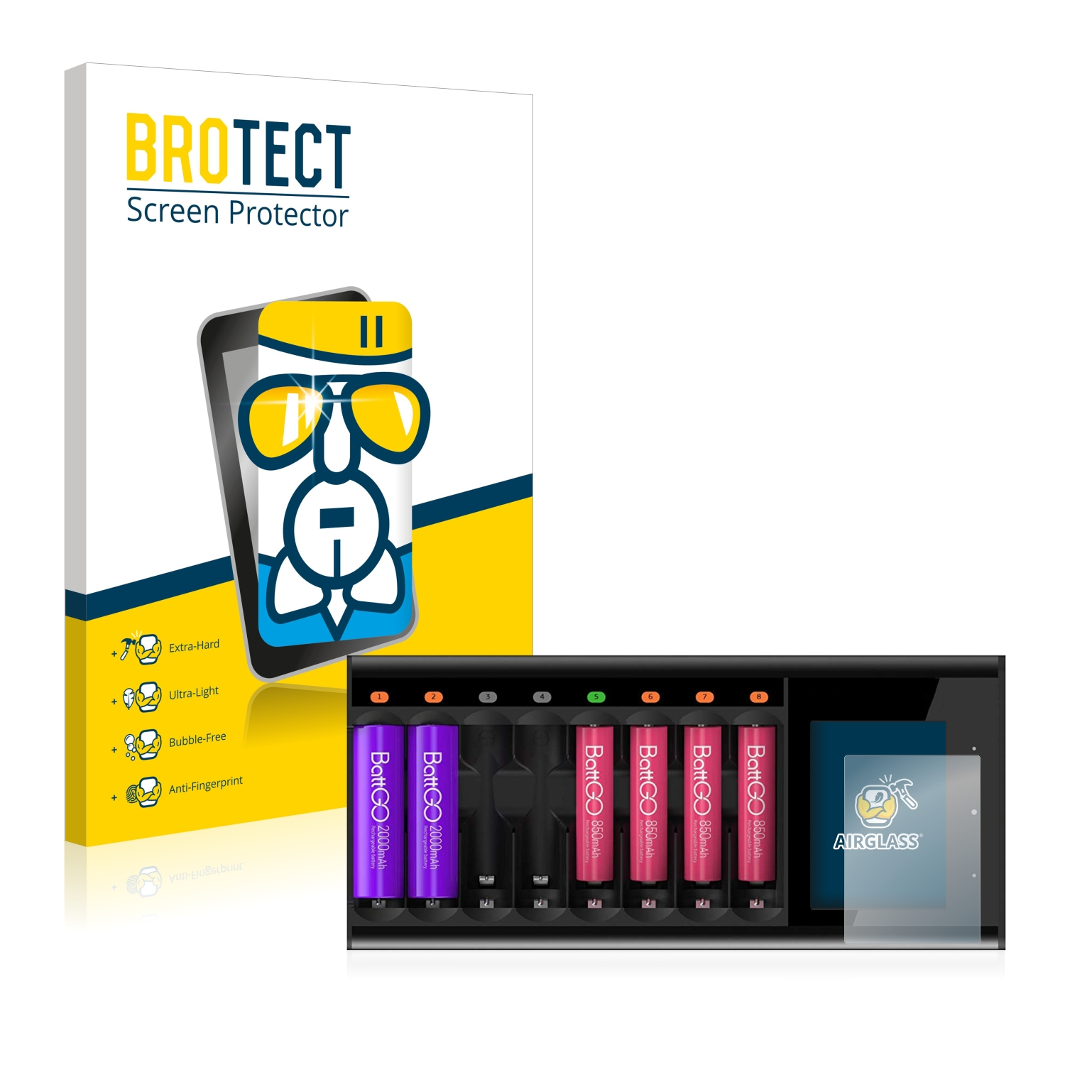 BROTECT Airglass klare ISDT Schutzfolie(für Charger N8) Smart
