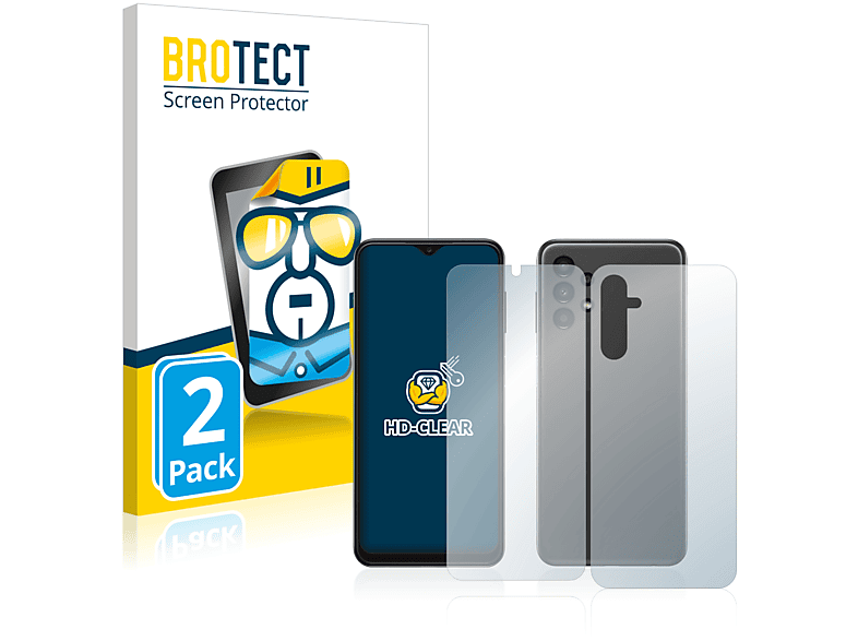 2x Schutzfolie(für Samsung Galaxy 5G) A14 klare BROTECT
